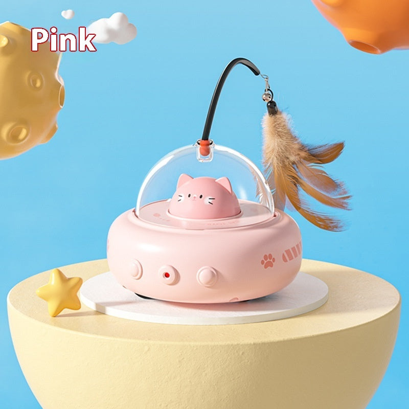 UFO Interactive Cat Toy – Smart Spinning Feather Teaser - Elorapets Elorapets Cherry Blossom Powder j4e0kn-zs 0 UFO Interactive Cat Toy – Smart Spinning Feather Teaser