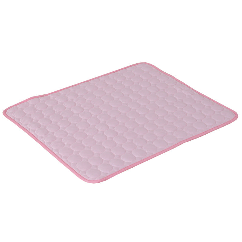 Dog Cooling Mat – Summer Ice Silk Bed for Dogs & Cats - Elorapets Elorapets Pink Edging / XS40*30cm j4e0kn-zs 0 Dog Cooling Mat – Summer Ice Silk Bed for Dogs & Cats
