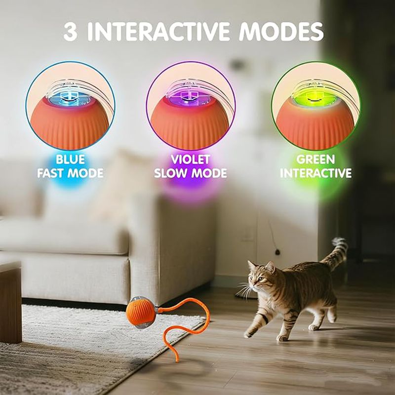 Interactive Smart Cat Ball Toy – USB Rechargeable - Elorapets Elorapets Red j4e0kn-zs 4 Interactive Smart Cat Ball Toy – USB Rechargeable