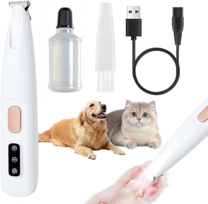 LED Dog Paw Trimmer – Rechargeable Low-Noise Clipper - Elorapets Elorapets White j4e0kn-zs 4 LED Dog Paw Trimmer – Rechargeable Low-Noise Clipper