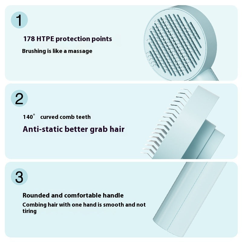Self-Cleaning Pet Needle Comb – Dog & Cat Grooming Brush - Elorapets Elorapets MINI Bag Packaging / No 9 Comb Blue j4e0kn-zs 0 Self-Cleaning Pet Needle Comb – Dog & Cat Grooming Brush