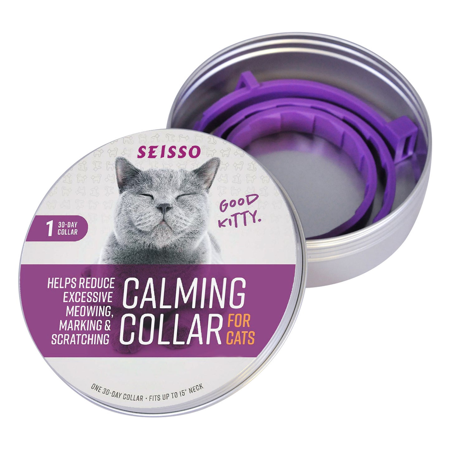 Pet Calm Collar Cat Comfort Collar Relieve Anxiety - Elorapets Elorapets Purple j4e0kn-zs 0 Pet Calm Collar Cat Comfort Collar Relieve Anxiety