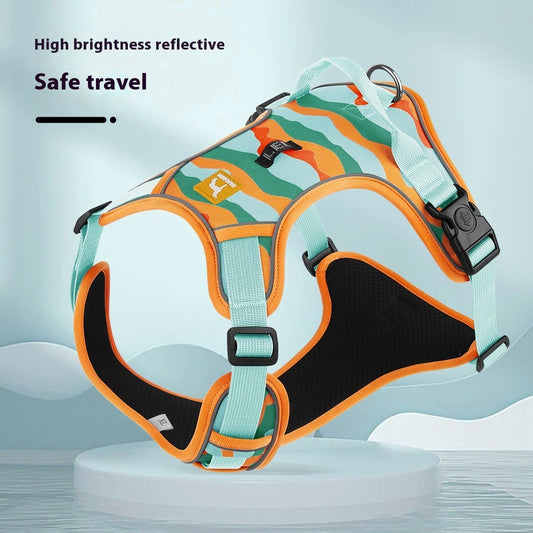 Dog Chest And Back Reflective Commuter Hand Holding Rope - Elorapets Elorapets Orange / S j4e0kn-zs 0 Dog Chest And Back Reflective Commuter Hand Holding Rope