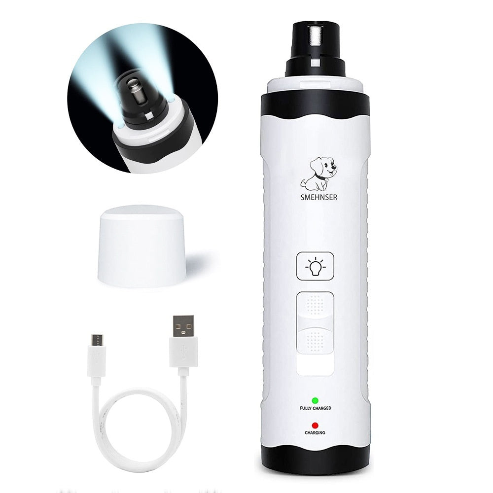 Pet Automatic Nail Piercing Device 3-speed LED Electric - Elorapets Elorapets 2 speed Double Light / English Version / 1PC j4e0kn-zs 0 Pet Automatic Nail Piercing Device 3-speed LED Electric