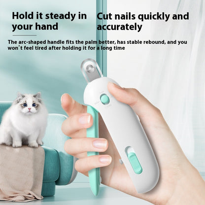 Cat Nail Clippers With Safety Guard Handle - Elorapets Elorapets Chinese Version Packaging / Blue j4e0kn-zs 0 Cat Nail Clippers With Safety Guard Handle