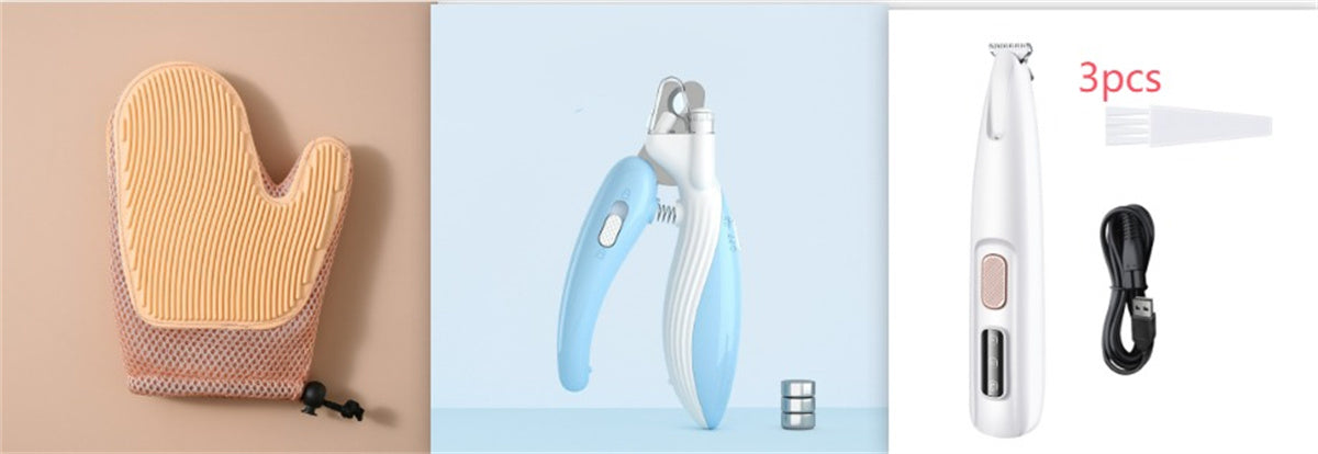 LED Waterproof Dog Paw Trimmer – Wide Blade - Elorapets Elorapets White set2 j4e0kn-zs 0 LED Waterproof Dog Paw Trimmer – Wide Blade