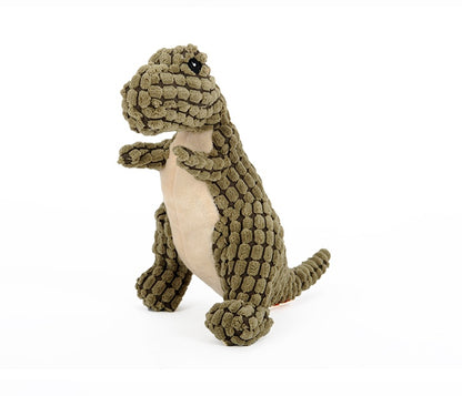 Plush Dinosaur Dog Toy – Squeaky Chew Toy - Elorapets Elorapets Green / 25cm j4e0kn-zs 0 Plush Dinosaur Dog Toy – Squeaky Chew Toy