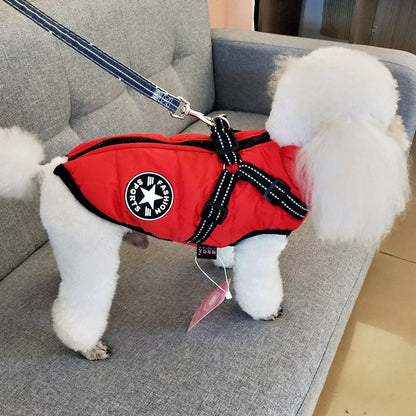 Waterproof Winter Dog Coat with Harness – Warm Dog Jacket - Elorapets Elorapets Black / M j4e0kn-zs 0 Waterproof Winter Dog Coat with Harness – Warm Dog Jacket