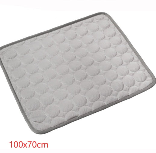 Pet Dog Cat Ice Silk Cold Nest Pad For Cooling In Summer - Elorapets Elorapets Gray / 102X70cm j4e0kn-zs 0 Pet Dog Cat Ice Silk Cold Nest Pad For Cooling In Summer