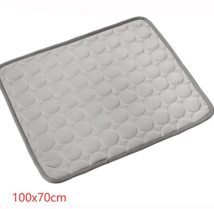 Pet Dog Cat Ice Silk Cold Nest Pad For Cooling In Summer - Elorapets Elorapets Gray / 102X70cm j4e0kn-zs 0 Pet Dog Cat Ice Silk Cold Nest Pad For Cooling In Summer
