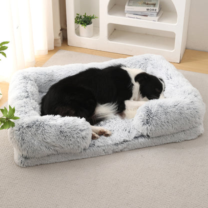 Plush Round Pet Bed Dog Bed Winter - Elorapets Elorapets M27 Light Brown / S No Inner Sleeve j4e0kn-zs 0 Plush Round Pet Bed Dog Bed Winter