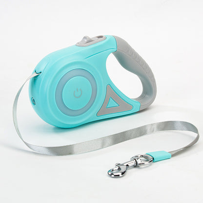 Retractable Dog Leash with LED Light – Automatic Traction Lead - Elorapets Elorapets Green 5M / Single traction rope j4e0kn-zs 0 Retractable Dog Leash with LED Light – Automatic Traction Lead