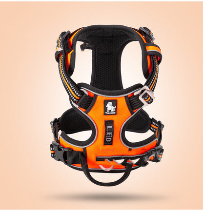 Adjustable Dog Rope Leash – Vest-Style Walking Harness Lead - Elorapets Elorapets Orange / XS j4e0kn-zs 0 Adjustable Dog Rope Leash – Vest-Style Walking Harness Lead