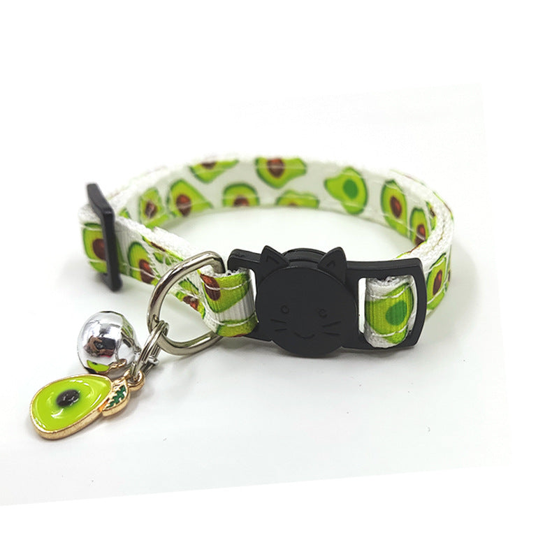 Pet Print Bell Cat Collar Cat Strap - Elorapets Elorapets Avocado j4e0kn-zs 0 Pet Print Bell Cat Collar Cat Strap