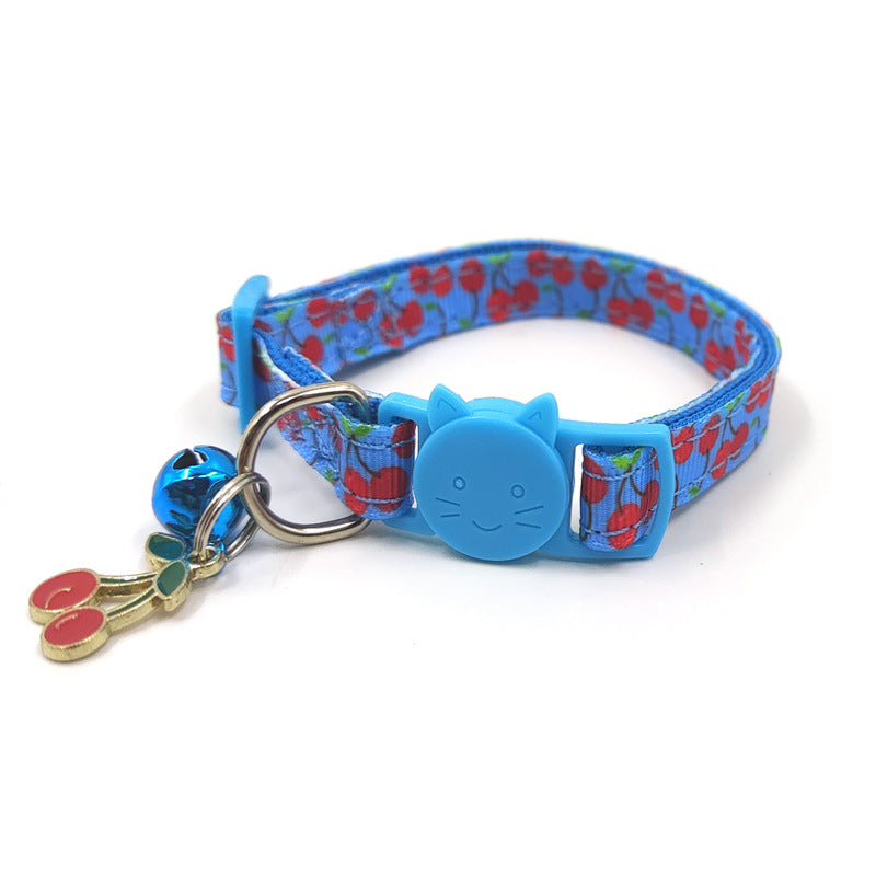Pet Print Bell Cat Collar Cat Strap - Elorapets Elorapets Cherry j4e0kn-zs 0 Pet Print Bell Cat Collar Cat Strap