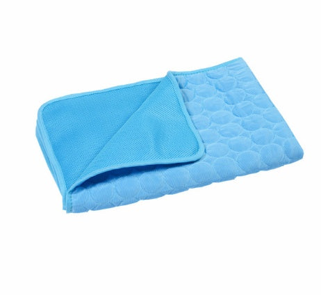 Summer Cooling Pet Sleeping Ice Silk Mat - Elorapets Elorapets Dark Blue / 40x30cm j4e0kn-zs 0 Summer Cooling Pet Sleeping Ice Silk Mat