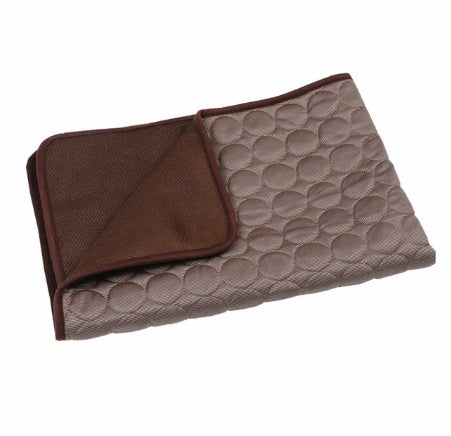 Summer Cooling Pet Sleeping Ice Silk Mat - Elorapets Elorapets Brown / 40x30cm j4e0kn-zs 0 Summer Cooling Pet Sleeping Ice Silk Mat