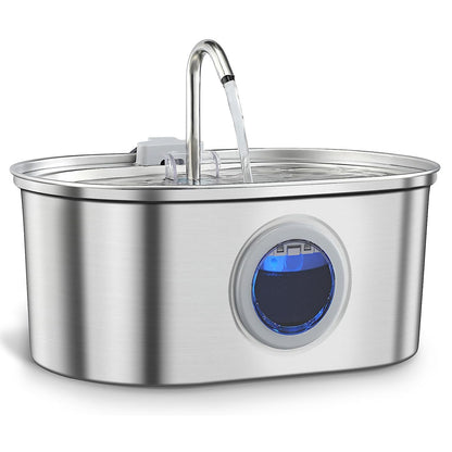 Water Feeder Stainless Steel Pet Water Dispenser - Elorapets Elorapets No Adapter j4e0kn-zs 0 Water Feeder Stainless Steel Pet Water Dispenser