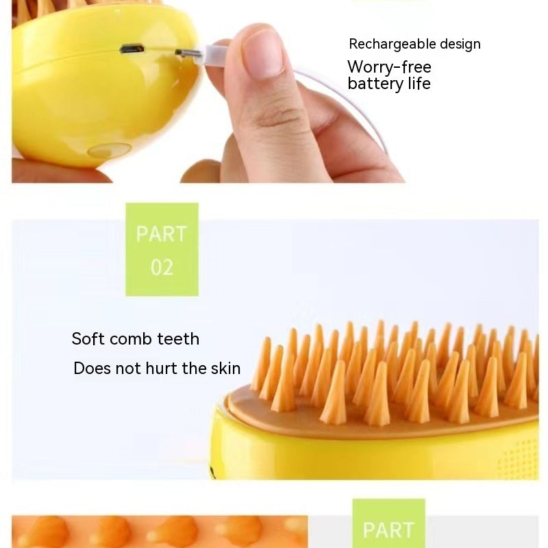 3-in-1 Electric Steam Pet Brush – Cat & Dog Grooming Comb - Elorapets Elorapets Unified / Green j4e0kn-zs 0 3-in-1 Electric Steam Pet Brush – Cat & Dog Grooming Comb