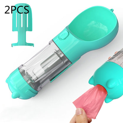 3-in-1 Portable Dog Water Bottle – Feeder & Waste Bag Dispenser - Elorapets Elorapets Blue 2pcs / 300ml j4e0kn-zs 0 3-in-1 Portable Dog Water Bottle – Feeder & Waste Bag Dispenser