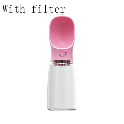 Pet Water Cup Outdoor Portable Water Bottle - Elorapets Elorapets Pink With filter / 550ML j4e0kn-zs 0 Pet Water Cup Outdoor Portable Water Bottle