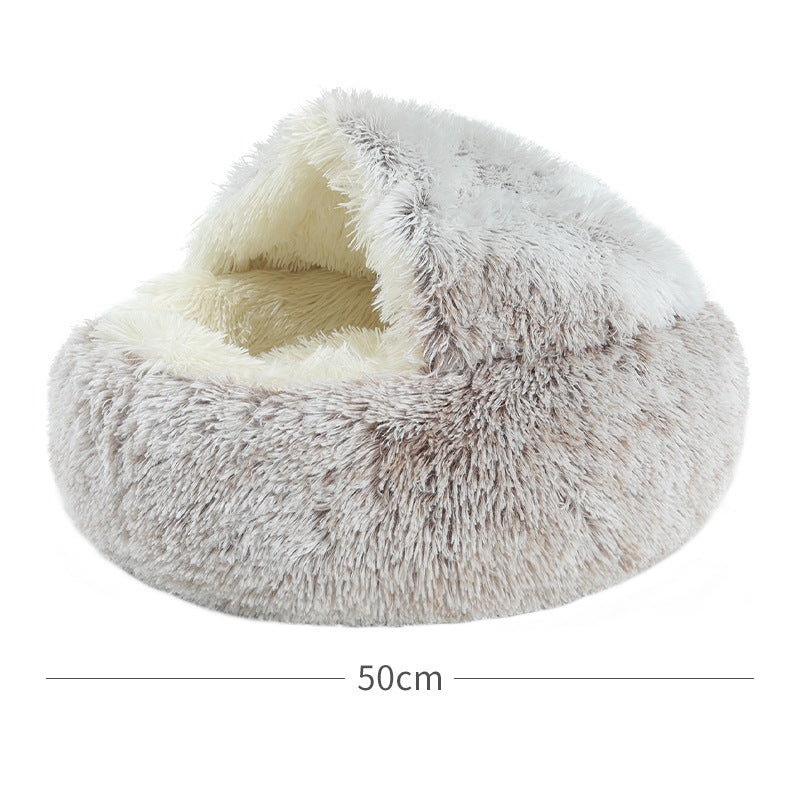 Crystal velvet warm round half-pack cat litter - Elorapets Elorapets Green / 65x65cm j4e0kn-zs 0 Crystal velvet warm round half-pack cat litter