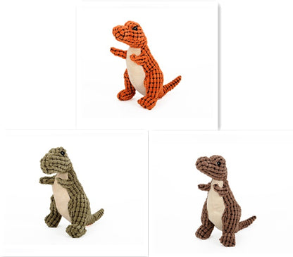 Plush Dinosaur Dog Toy – Squeaky Chew Toy - Elorapets Elorapets Set / 25cm j4e0kn-zs 0 Plush Dinosaur Dog Toy – Squeaky Chew Toy