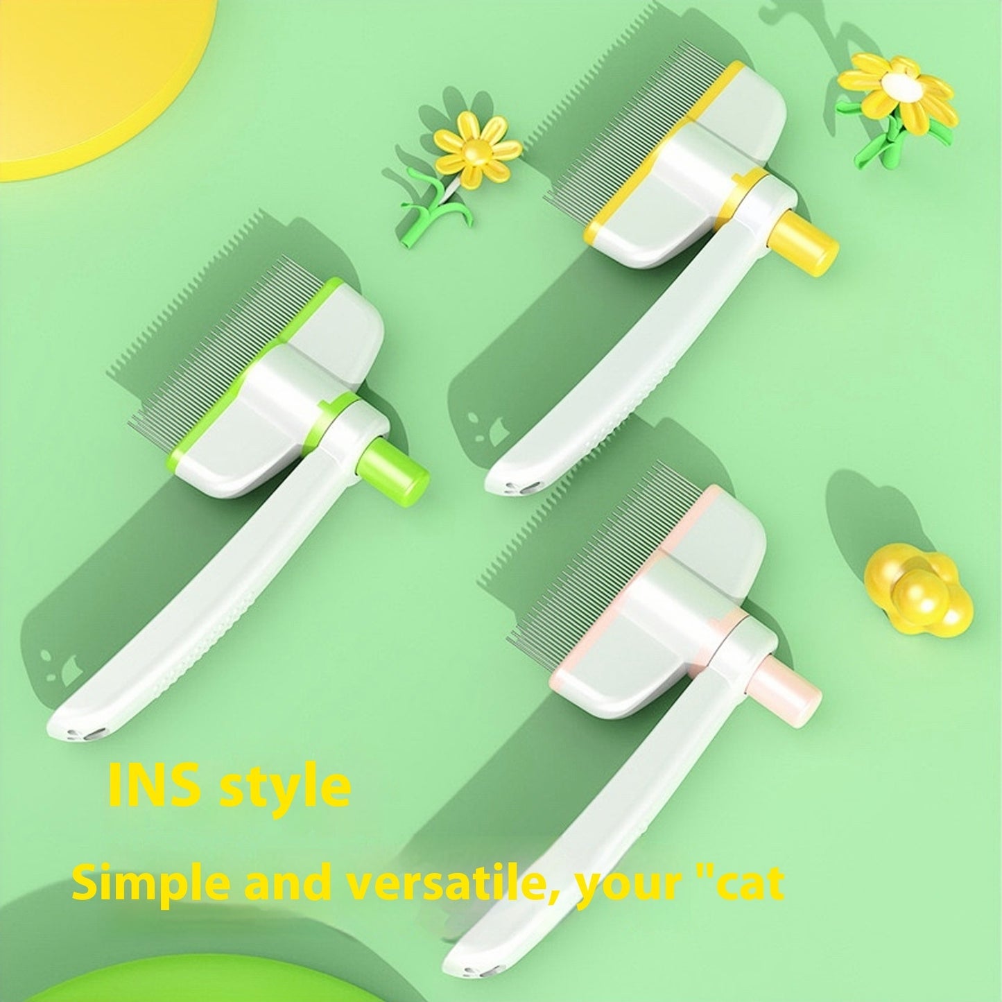 Self-Cleaning Pet Grooming Comb – Deshedding & Flea Brush - Elorapets Elorapets Flea Comb Large Size j4e0kn-zs 0 Self-Cleaning Pet Grooming Comb – Deshedding & Flea Brush