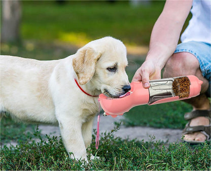 3-in-1 Portable Dog Water Bottle – Feeder & Waste Bag Dispenser - Elorapets Elorapets Pink2style / 500ml j4e0kn-zs 0 3-in-1 Portable Dog Water Bottle – Feeder & Waste Bag Dispenser
