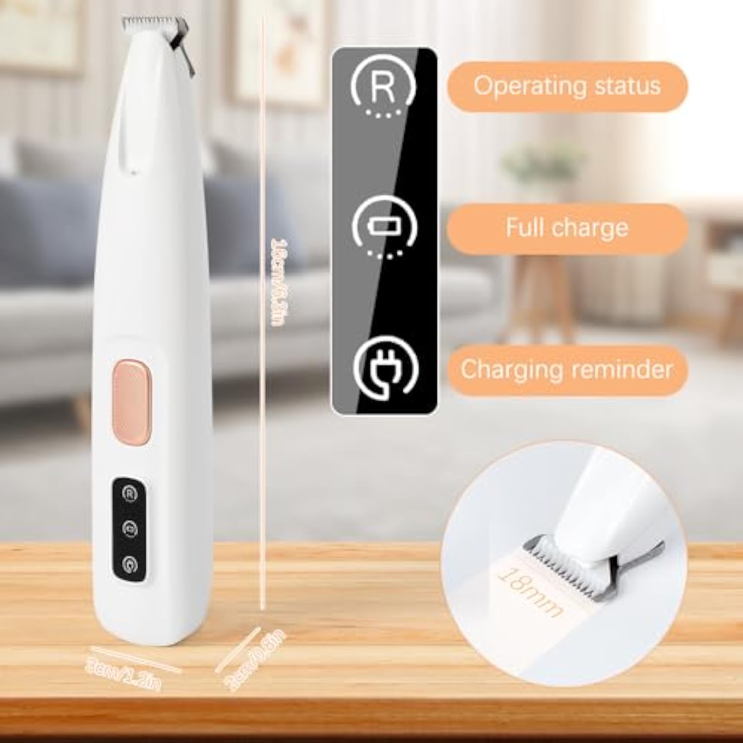LED Dog Paw Trimmer – Rechargeable Low-Noise Clipper - Elorapets Elorapets White j4e0kn-zs 4 LED Dog Paw Trimmer – Rechargeable Low-Noise Clipper