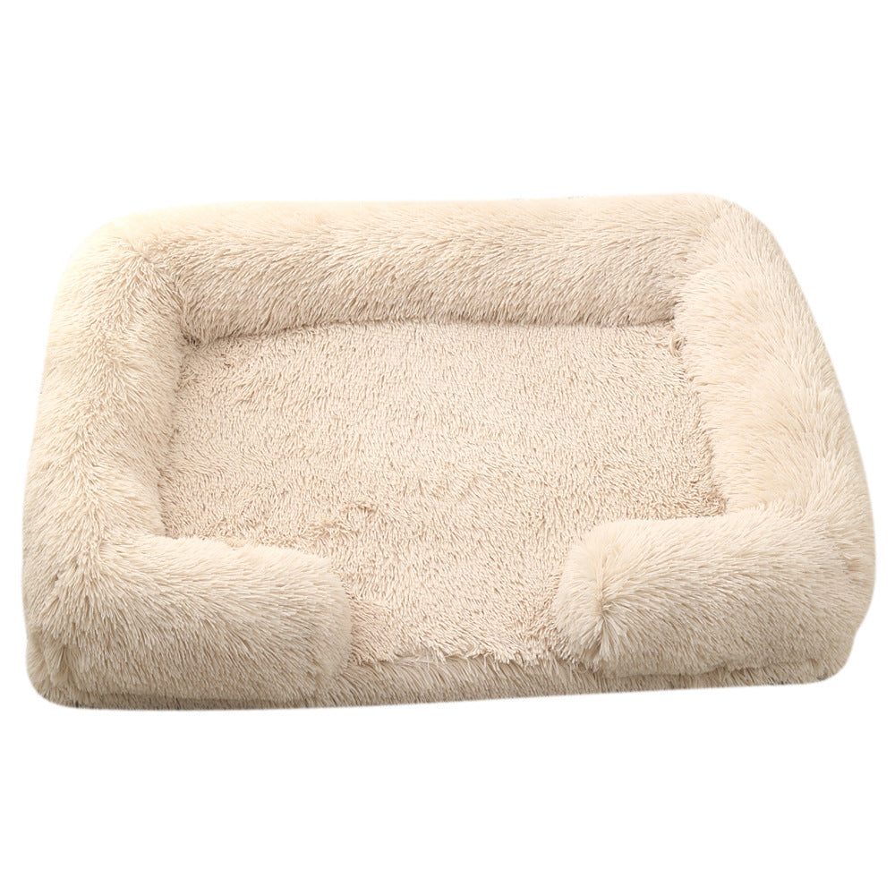 Plush Round Pet Bed Dog Bed Winter - Elorapets Elorapets M27 Light Brown / S No Inner Sleeve j4e0kn-zs 0 Plush Round Pet Bed Dog Bed Winter