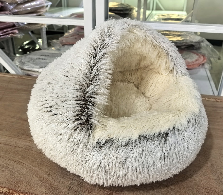 Crystal velvet warm round half-pack cat litter - Elorapets Elorapets Plush coffee / 35x35cm j4e0kn-zs 0 Crystal velvet warm round half-pack cat litter