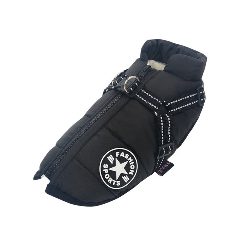 Large Pet Dog Jackets Winter Warm Dogs Clothes Coats - Elorapets Elorapets Black / XL j4e0kn-zs 0 Large Pet Dog Jackets Winter Warm Dogs Clothes Coats