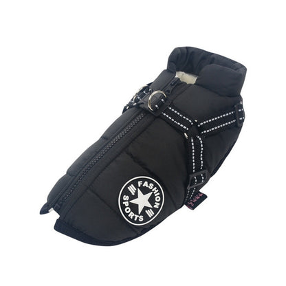 Large Pet Dog Jackets Winter Warm Dogs Clothes Coats - Elorapets Elorapets Black / XL j4e0kn-zs 0 Large Pet Dog Jackets Winter Warm Dogs Clothes Coats