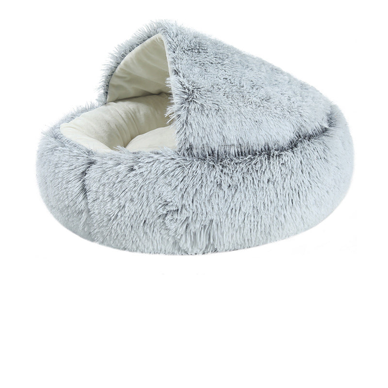 Crystal velvet warm round half-pack cat litter - Elorapets Elorapets Grey / 35x35cm j4e0kn-zs 0 Crystal velvet warm round half-pack cat litter