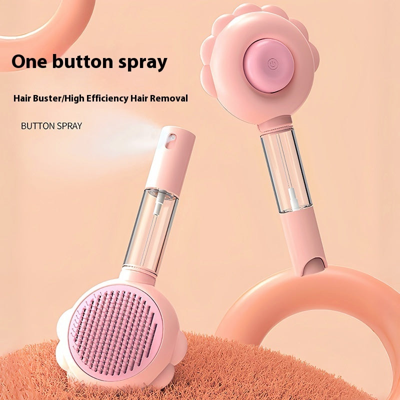 Self-Cleaning Pet Grooming Brush with Built-In Spray - Elorapets Elorapets Spray Green j4e0kn-zs 0 Self-Cleaning Pet Grooming Brush with Built-In Spray