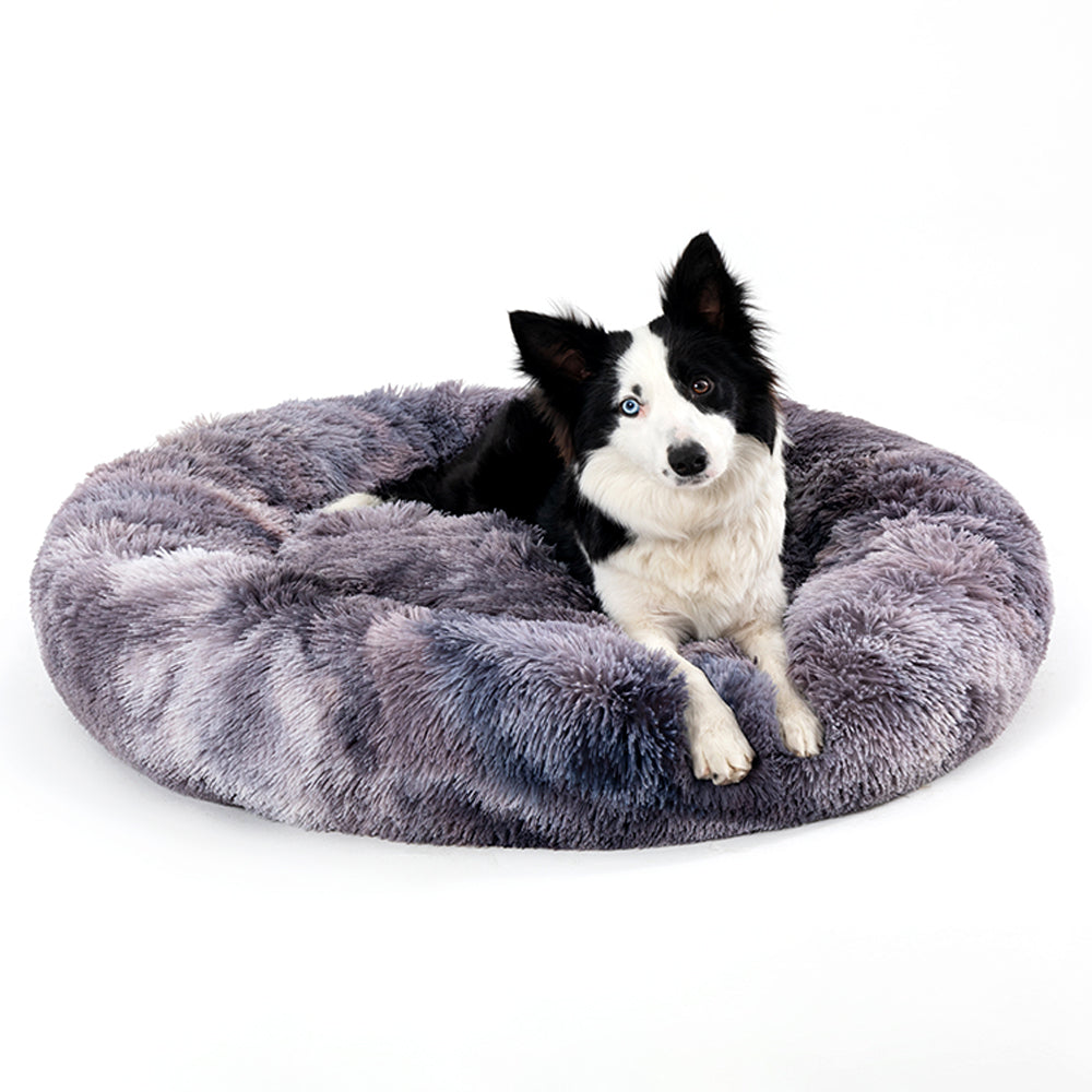 Fluffy Donut Dog Bed – Soft Plush Calming Pet Cushion - Elorapets Elorapets S / Colorful without zipper j4e0kn-zs 4 Fluffy Donut Dog Bed – Soft Plush Calming Pet Cushion