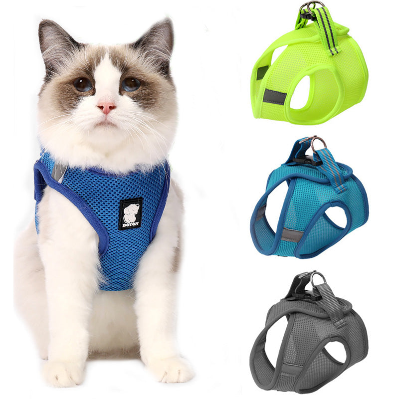 Anti-strike cat traction cat harness - Elorapets Elorapets Blue / L j4e0kn-zs 0 Anti-strike cat traction cat harness