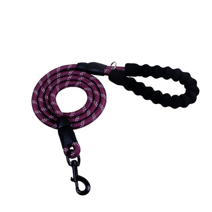 Reflective Nylon Dog Leash – Training & Walking Lead for All Sizes - Elorapets Elorapets Purple j4e0kn-zs 0 Reflective Nylon Dog Leash – Training & Walking Lead for All Sizes