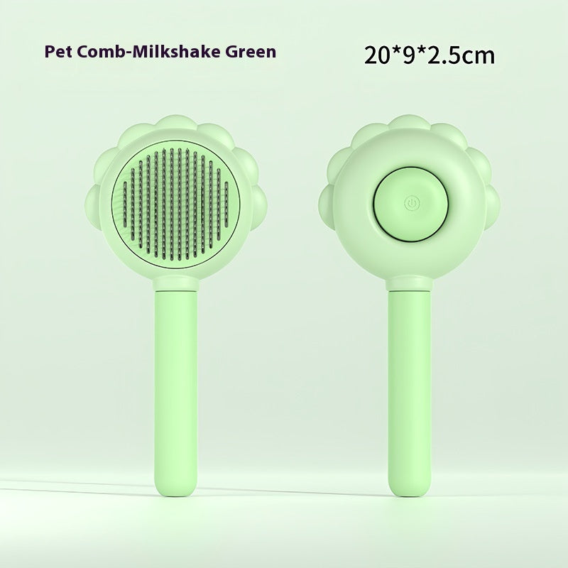 Self-Cleaning Pet Grooming Brush with Built-In Spray - Elorapets Elorapets Ordinary Green j4e0kn-zs 0 Self-Cleaning Pet Grooming Brush with Built-In Spray