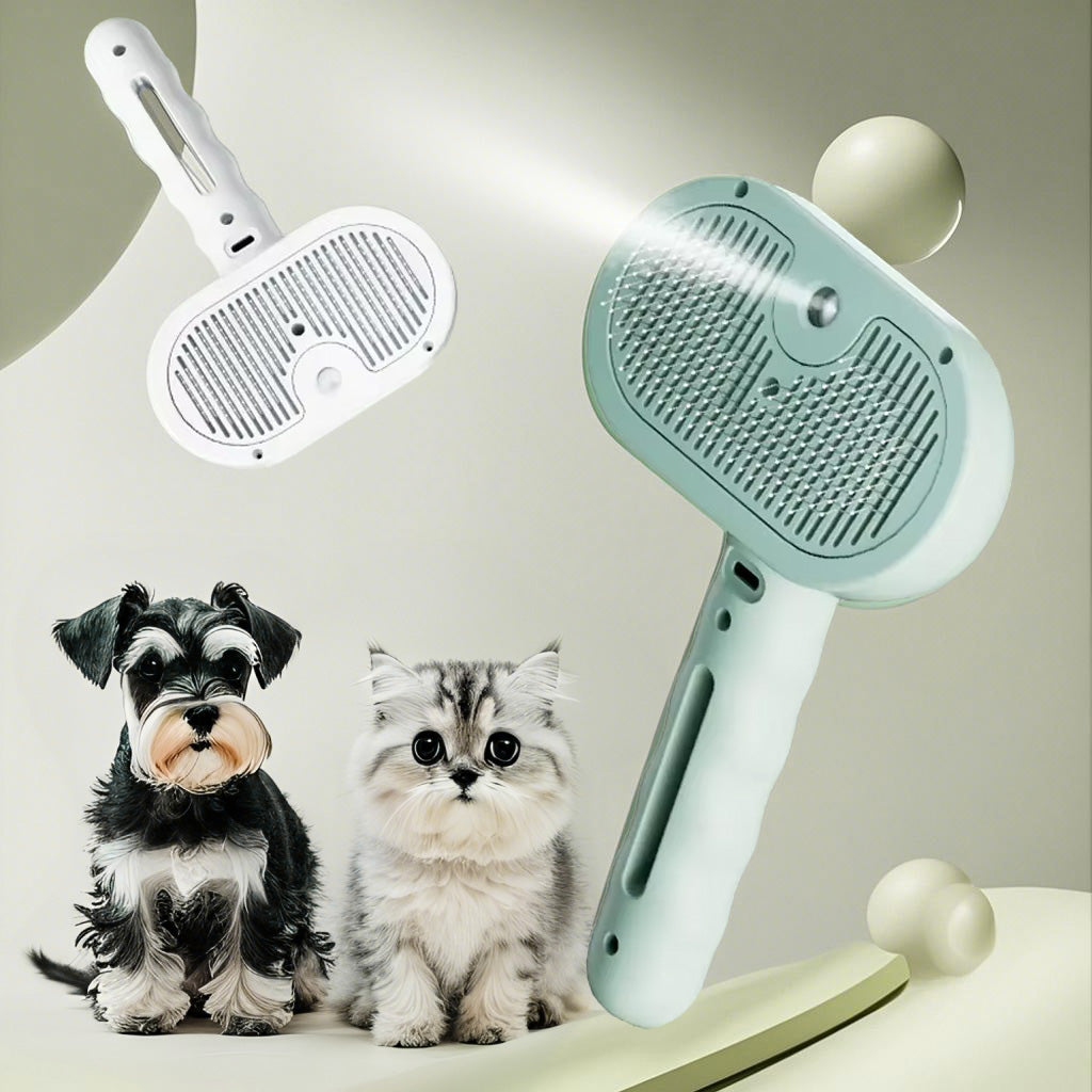 Pet Spray Grooming Comb – Hair Remover & Dematting Brush - Elorapets Elorapets White j4e0kn-zs 0 Pet Spray Grooming Comb – Hair Remover & Dematting Brush