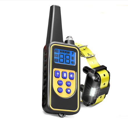 Remote Control Dog Training Device Dog Collar - Elorapets Elorapets EU / 8801Huangpi j4e0kn-zs 0 Remote Control Dog Training Device Dog Collar