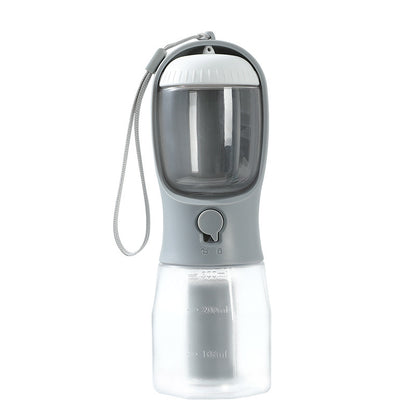 3-in-1 Portable Dog Water Bottle With Feeder & Bags - Elorapets Elorapets 300ml Garbage Bag / Twilight Gray j4e0kn-zs 0 3-in-1 Portable Dog Water Bottle With Feeder & Bags