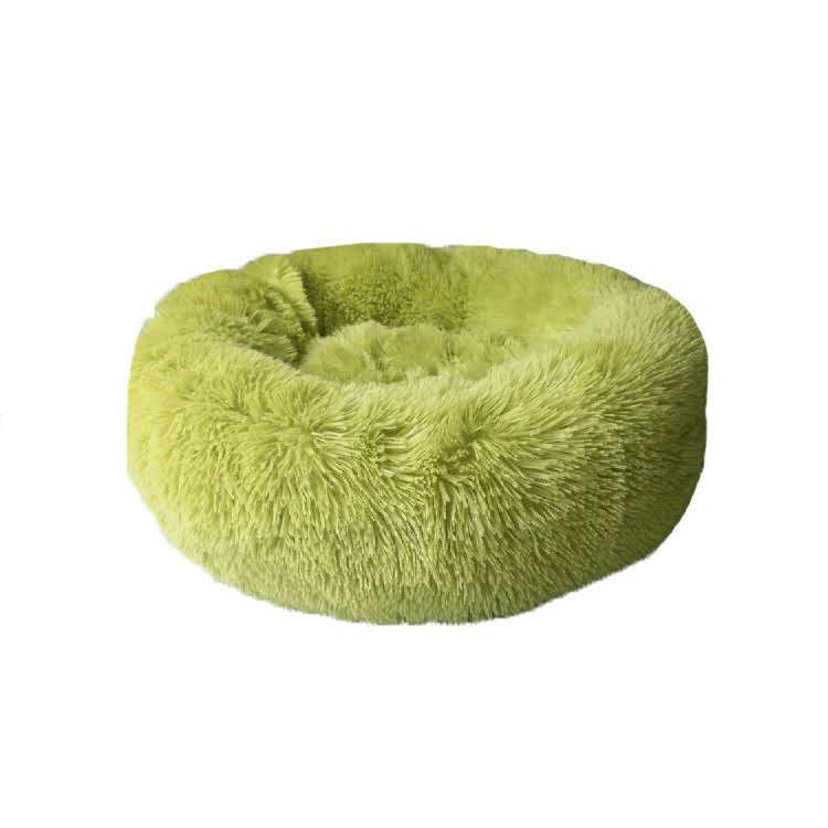 Round Plush Cat Bed – Warm Autumn & Winter Nest Mat - Elorapets Elorapets A green / 60cm j4e0kn-zs 0 Round Plush Cat Bed – Warm Autumn & Winter Nest Mat