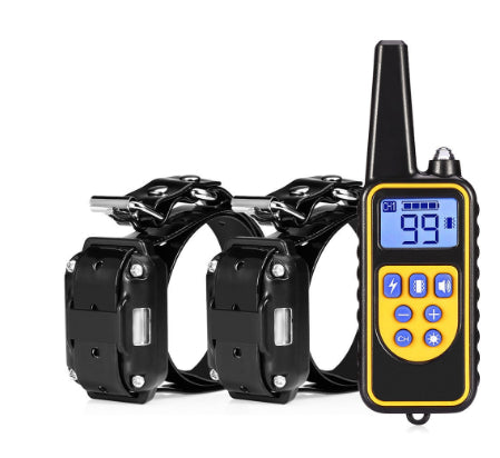 Remote Control Dog Training Device Dog Collar - Elorapets Elorapets EU / 8802DoubleBlack j4e0kn-zs 0 Remote Control Dog Training Device Dog Collar