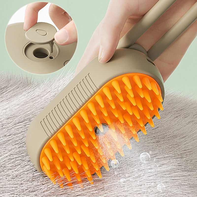 Electric Steam Pet Grooming Brush – 3-in-1 Deshedding Comb - Elorapets Elorapets Milk Brown / USB j4e0kn-zs 0 Electric Steam Pet Grooming Brush – 3-in-1 Deshedding Comb