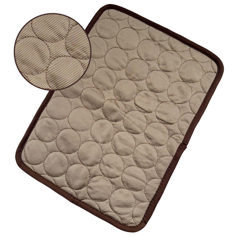 Dog Cooling Mat – Summer Ice Silk Bed for Dogs & Cats - Elorapets Elorapets Brown / XS40*30cm j4e0kn-zs 0 Dog Cooling Mat – Summer Ice Silk Bed for Dogs & Cats