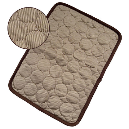 Dog Cooling Mat – Summer Ice Silk Bed for Dogs & Cats - Elorapets Elorapets Brown / XS40*30cm j4e0kn-zs 0 Dog Cooling Mat – Summer Ice Silk Bed for Dogs & Cats