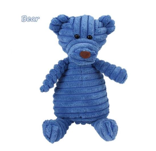 Vocal Animal Plush for Pet Dog Molar Teeth Cleaning Training - Elorapets Elorapets Bear 28cm j4e0kn-zs 0 Vocal Animal Plush for Pet Dog Molar Teeth Cleaning Training