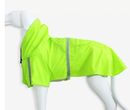 Waterproof Reflective Dog Raincoat – Cape Style for Large Dogs - Elorapets Elorapets Green / S j4e0kn-zs 0 Waterproof Reflective Dog Raincoat – Cape Style for Large Dogs